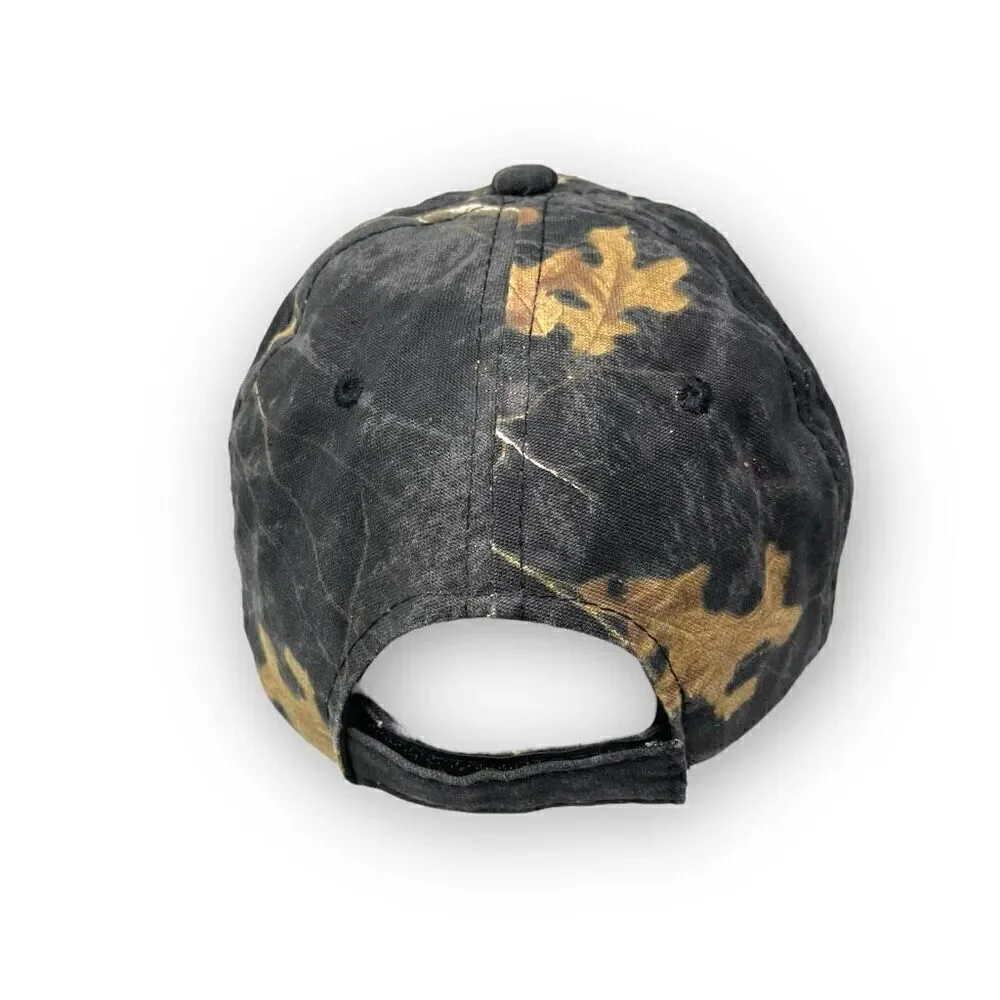 Outdoor Edge Realtree Antler Logo Hunting Camo Canvas Cap Hat Snapback OSFM Flaw